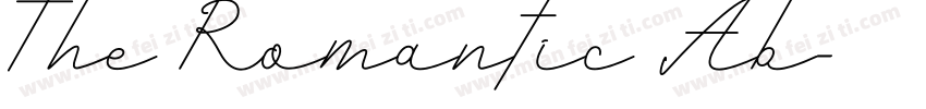 The Romantic Ab字体转换